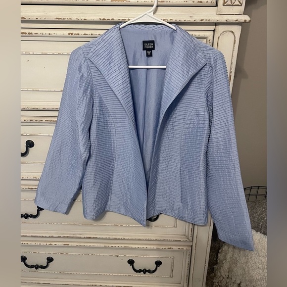 EILEEN Fisher 100% silk blazer - Picture 1 of 8